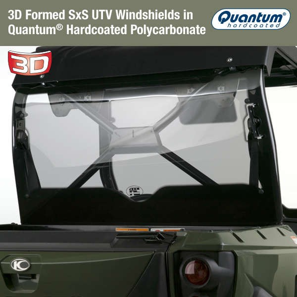 National Cycle Full 3D Rear Windshield for UTVs